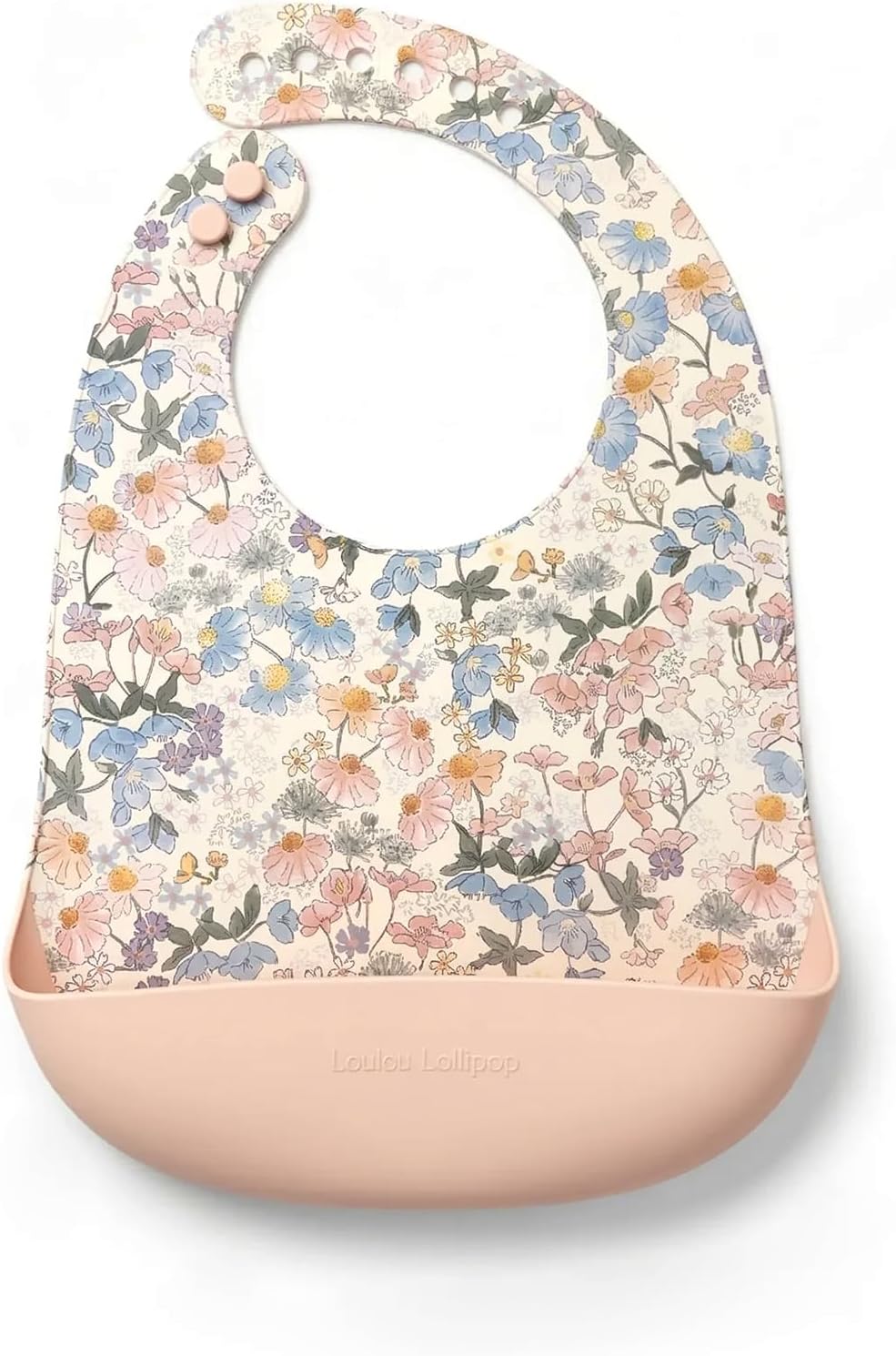 Loulou Lollipop Soft, Waterproof Silicone Feeding Bib for Babies and Toddlers