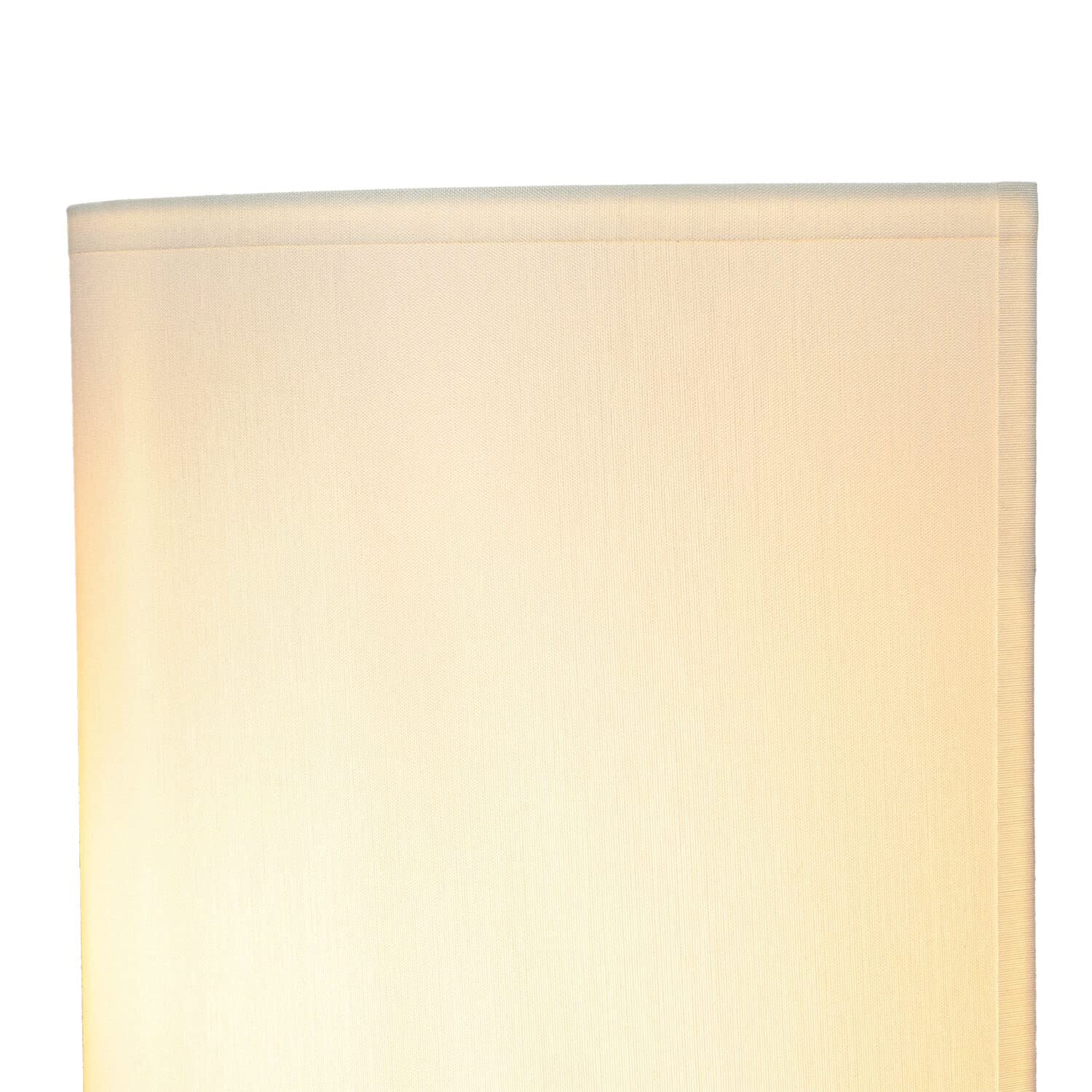 Aplique con enchufe e interruptor, tela, blanco, aplique con cable, arriba-abajo, indirecto, E27, H:23 cm, aplique dormitorio, aplique interior, poco deslumbrante, acogedor