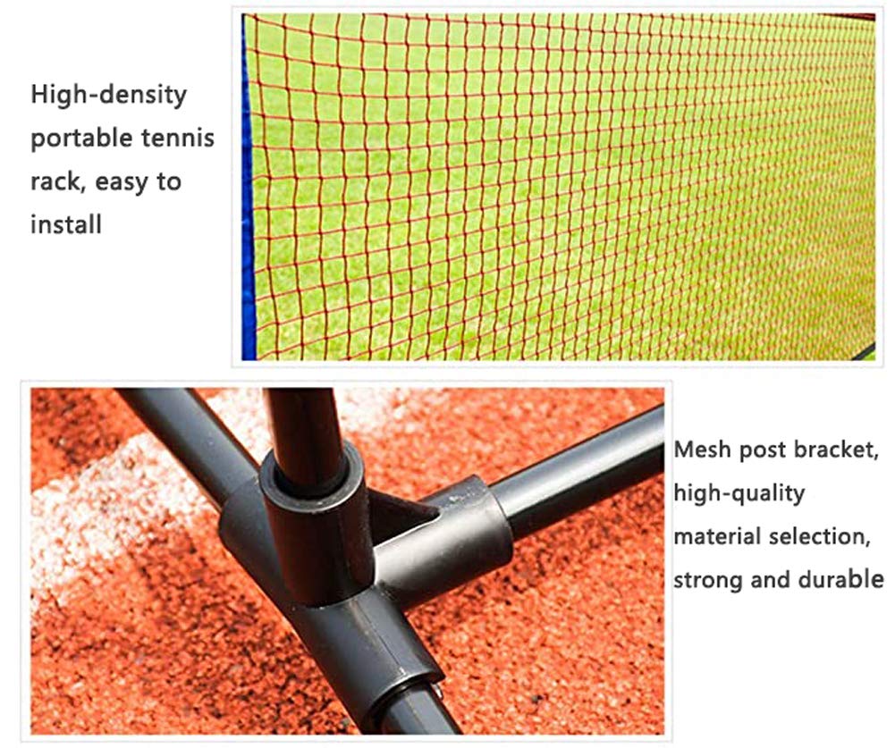 APOE Rete da Badminton Portatile, Rete Pallavolo da Giardino, Rete da Volano e Tennis Portatile con Supporto Regolabile in Altezza e Sacca Per Trasporto, 3.1m/4.2m/5.1m