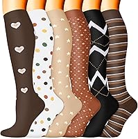 Vista 42 de Sooverki - Calcetines de compresión de cobre para circulación, para mujeres y hombres, 6 pares, para correr, atletismo, medicina, enfermería, viajes