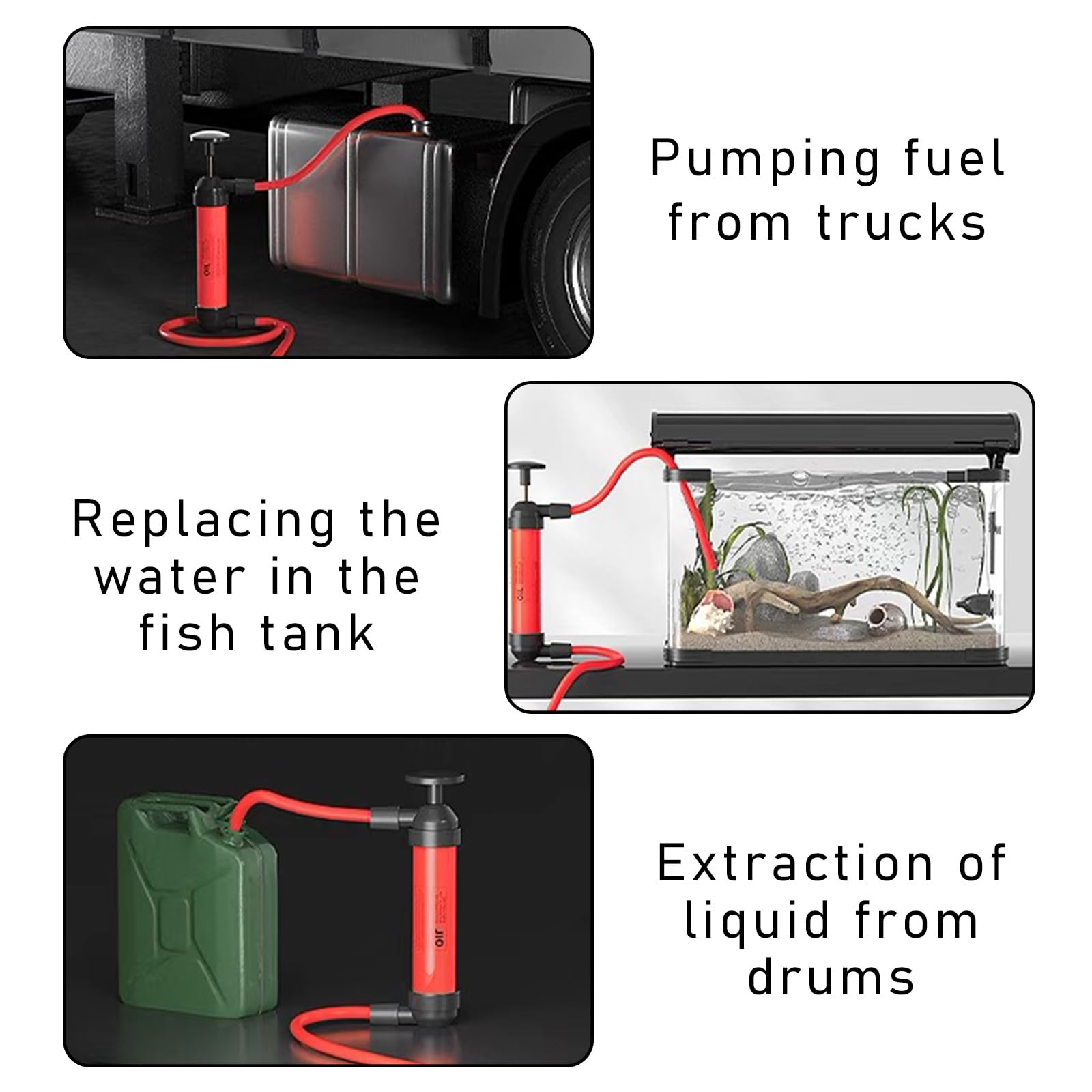 Bomba De Succión Líquida Multifunción, Bomba Manual De Transferencia De Combustible, Bomba De