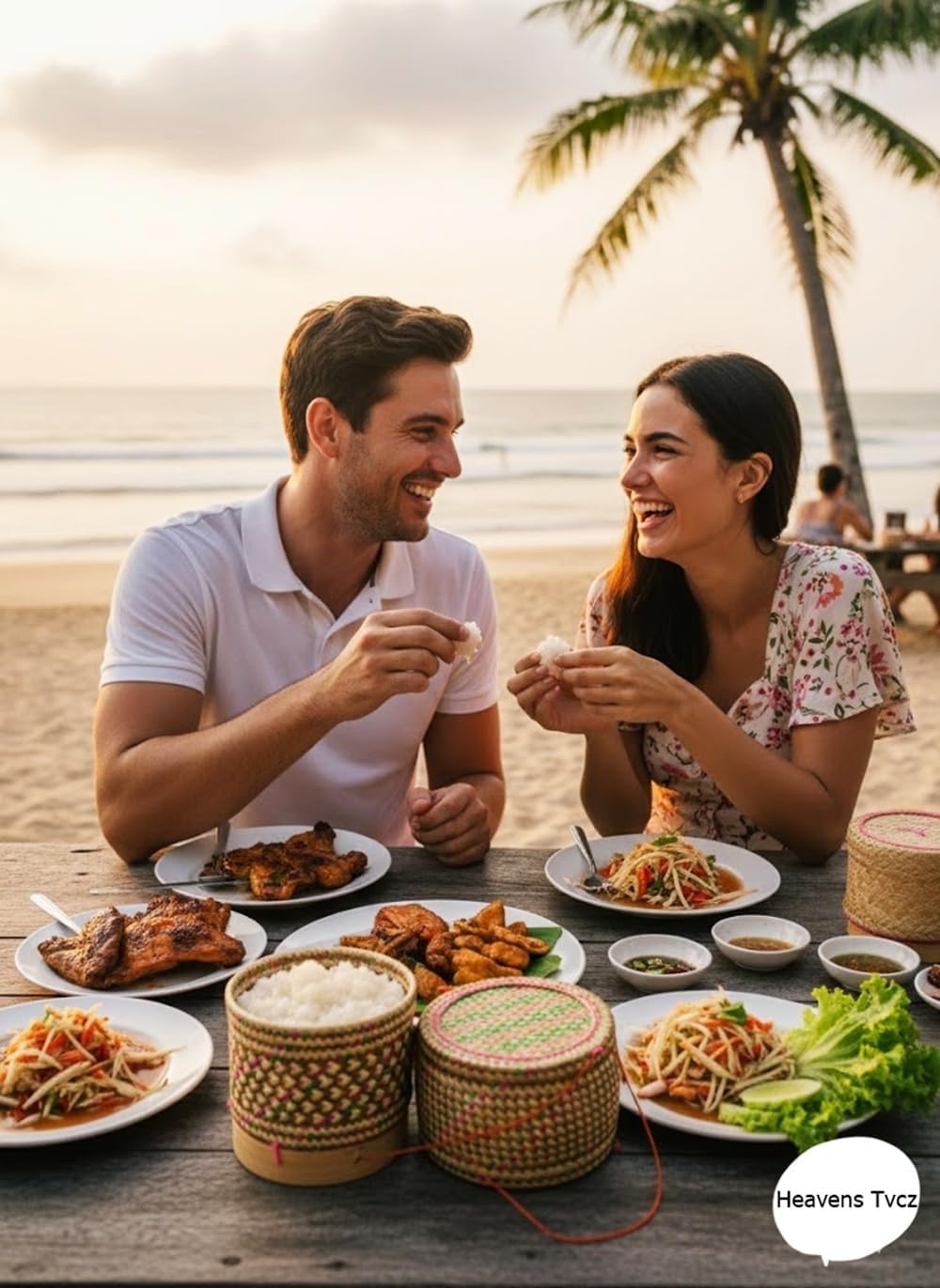Colorful Bamboo Sticky Rice Basket with Lid & String | 5” Handwoven Thai Lao Rice Container |