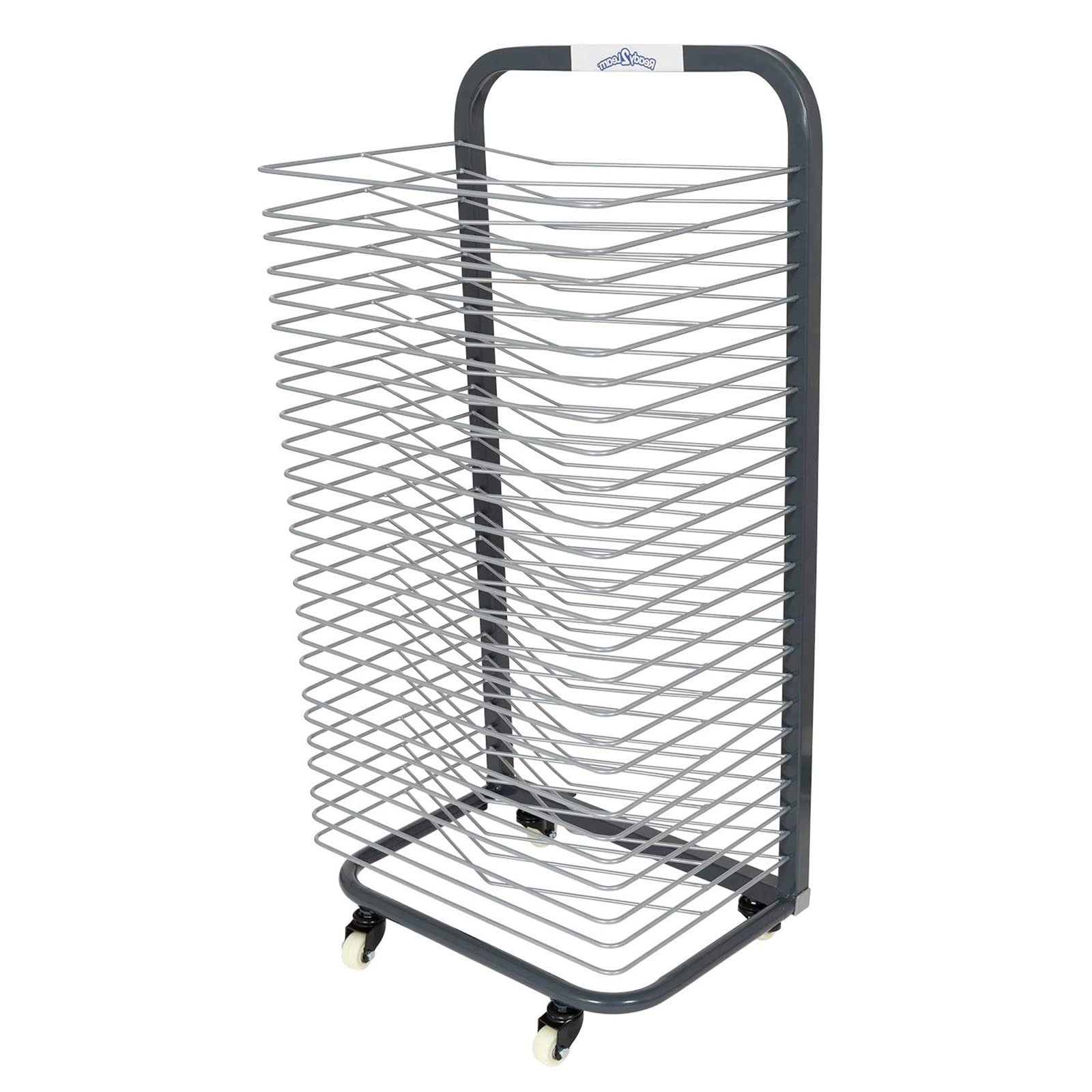 Aioneer Art Drying Rack For Classroom - Mobile Metal Art Storage Rack, Art Drying Rack For Classroom, Removable Shelves, Functional and Mobile Paint Drying Rack, Painting Drying,30