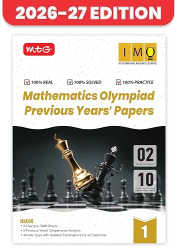 MTG IMO Olympiad 10 Previous Years Papers Class 1 Mathematics (2025-2021 Set A & B) - Model Test Papers with 24 Sample OMR Sheets | PYQ Book For SOF Olympiad 2026-27 Exam