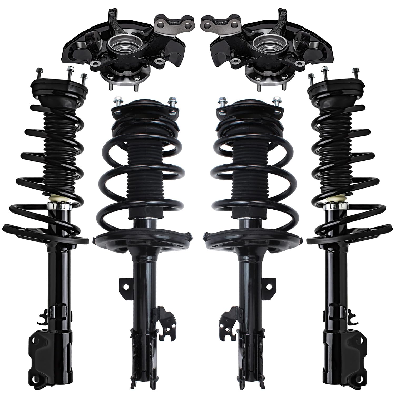 Detroit Axle - 8pc Front Steering Knuckles Kit for 2007-2009 Toyota Camry