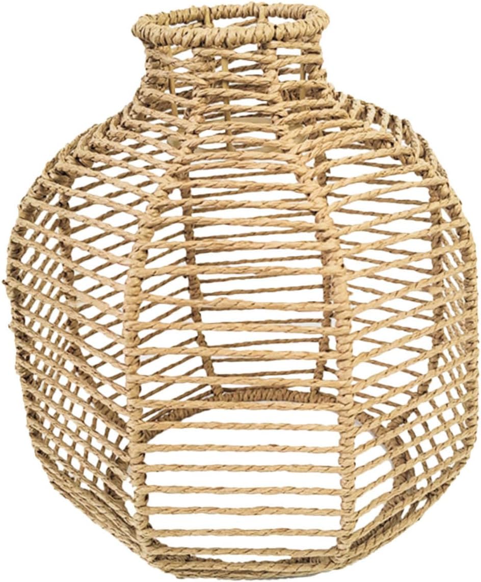 HANABASS Rustic Ceiling Light Farmhouse Pendant Lamps Woven Lampshade Lampshade Replacement
