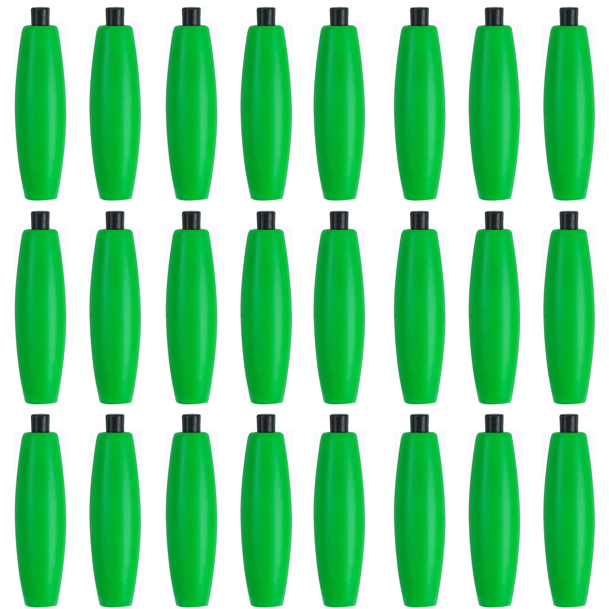 Fishing Bobbers Slotted Fishing Floats for Catfish Rigs,24pcs Fishing Foam Slip Bobber Pompano Rig Fish Corks Bobber for Crappie Santee Rig Freshwater Saltwater