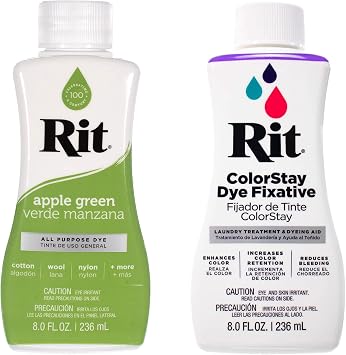 RIT Dye Wide Selection of Colors with Color Fixative