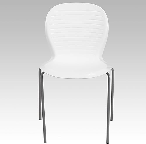 Miniatura 6 de Flash Furniture HERCULES Series 551 lb Capacidad Negro Silla Stack