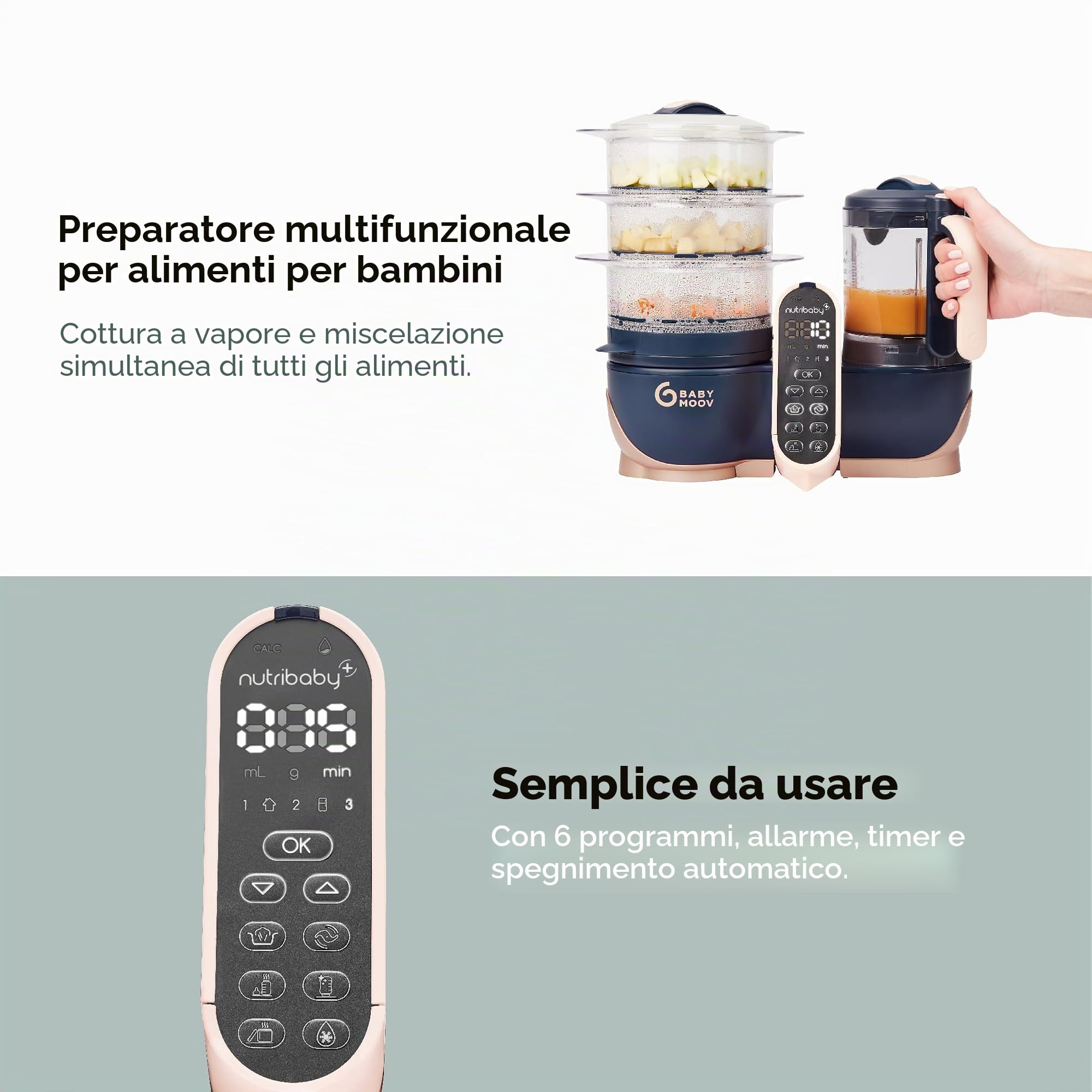 Robot da cucina Babymoov Nutribaby + XL