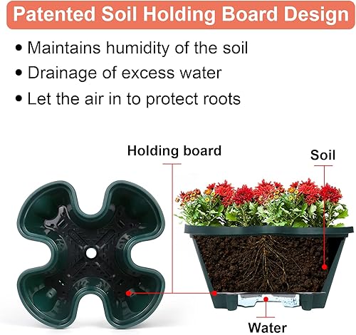 Miniatura 3 de GameXcel Maceta vertical apilable de 7 niveles, macetas de jardín de fresa, hierbas y flores, macetas de jardinería para interiores y exteriores,