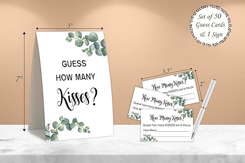 Miniatura 2 de Eucalipto para ducha, juego de despedida de soltera cuántos besos, despedida de soltera, decoración de despedida de soltera, juegos populares de