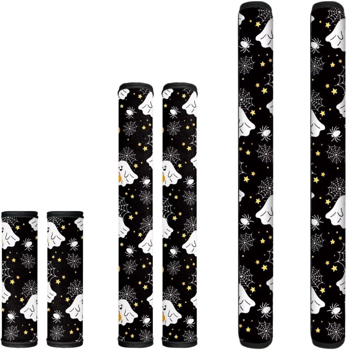 6Pcs Refrigerator Door Handle Cover, Halloween Ghost Pumpkin Washable Kitchen Appliance Decor Handles Fridge Oven Microwave Dishwasher Antiskid Protector, Keep Off Fingerprints Food Stains