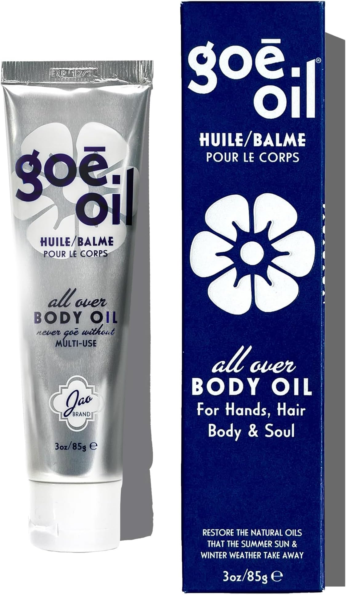 - Jao Brand Goē Oil | All over Hand, Face, & Body Oil | Intensive Moisturizer & Hydrator With Natural Oil Extracts | Plant-Based, Gluten-Free | No Parabens & Sulphates | 3 oz