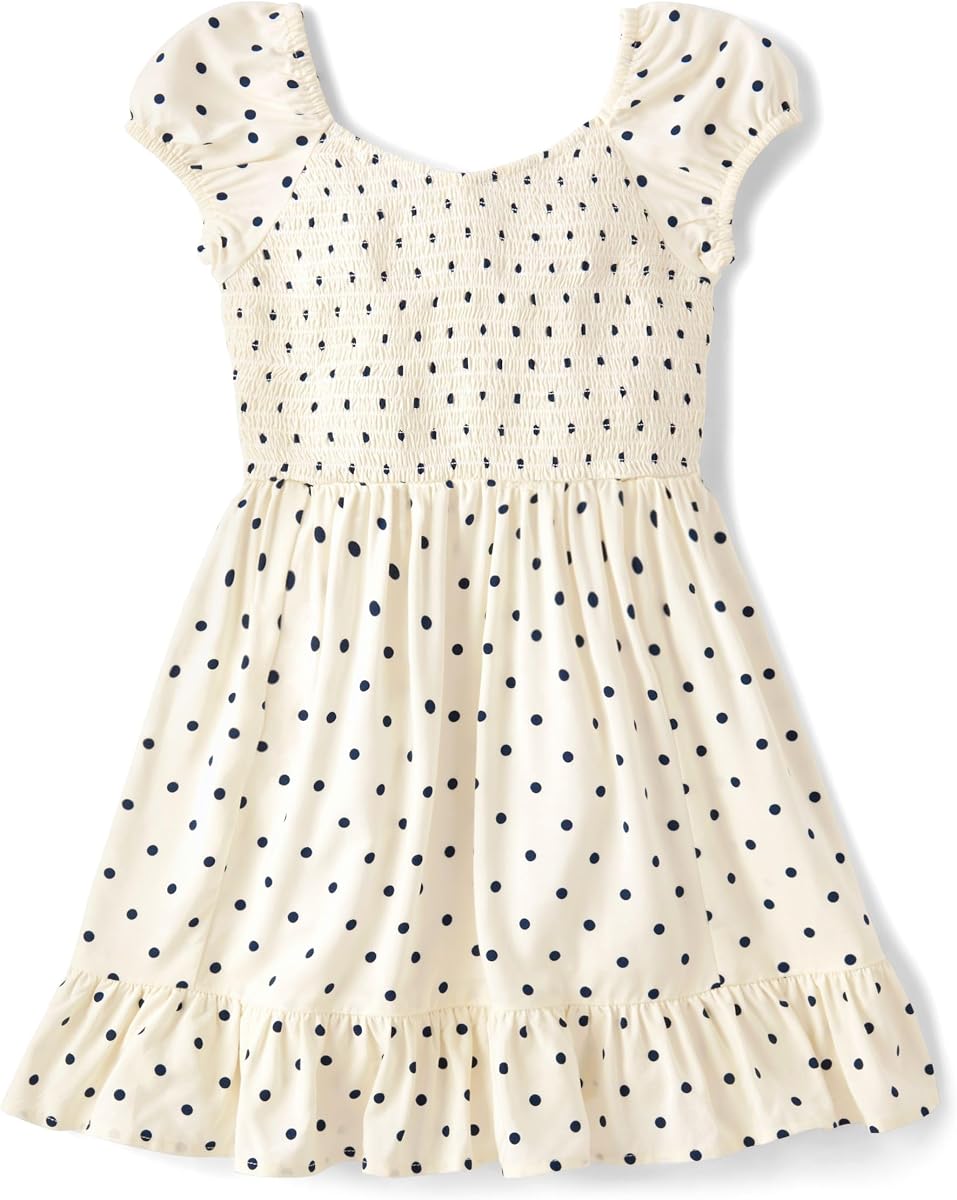 The Children's Place Girls' Smocked Babydoll Dress