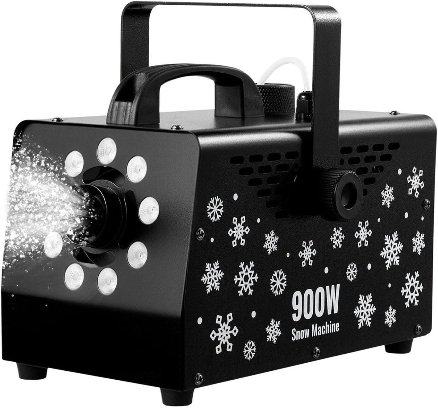 Máquina de nieve 900W con luces RGB y control remoto miniatura 1