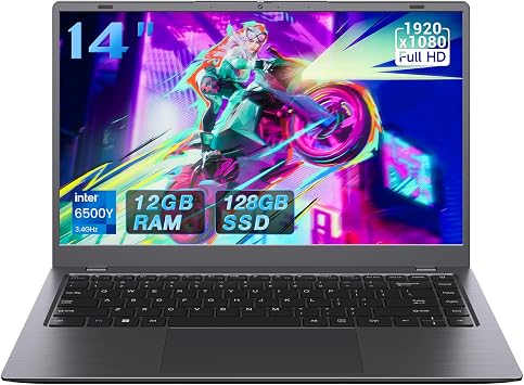 2026 NEW Laptop, 6500Y CPU Up to 3.40GHz, 12GB RAM, 256GB SSD