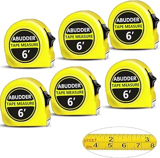 Small Tape Measure Retractable,Metric Measuring Tape Retractable with Inches and Centimeters,Measurement Tape 6 FT