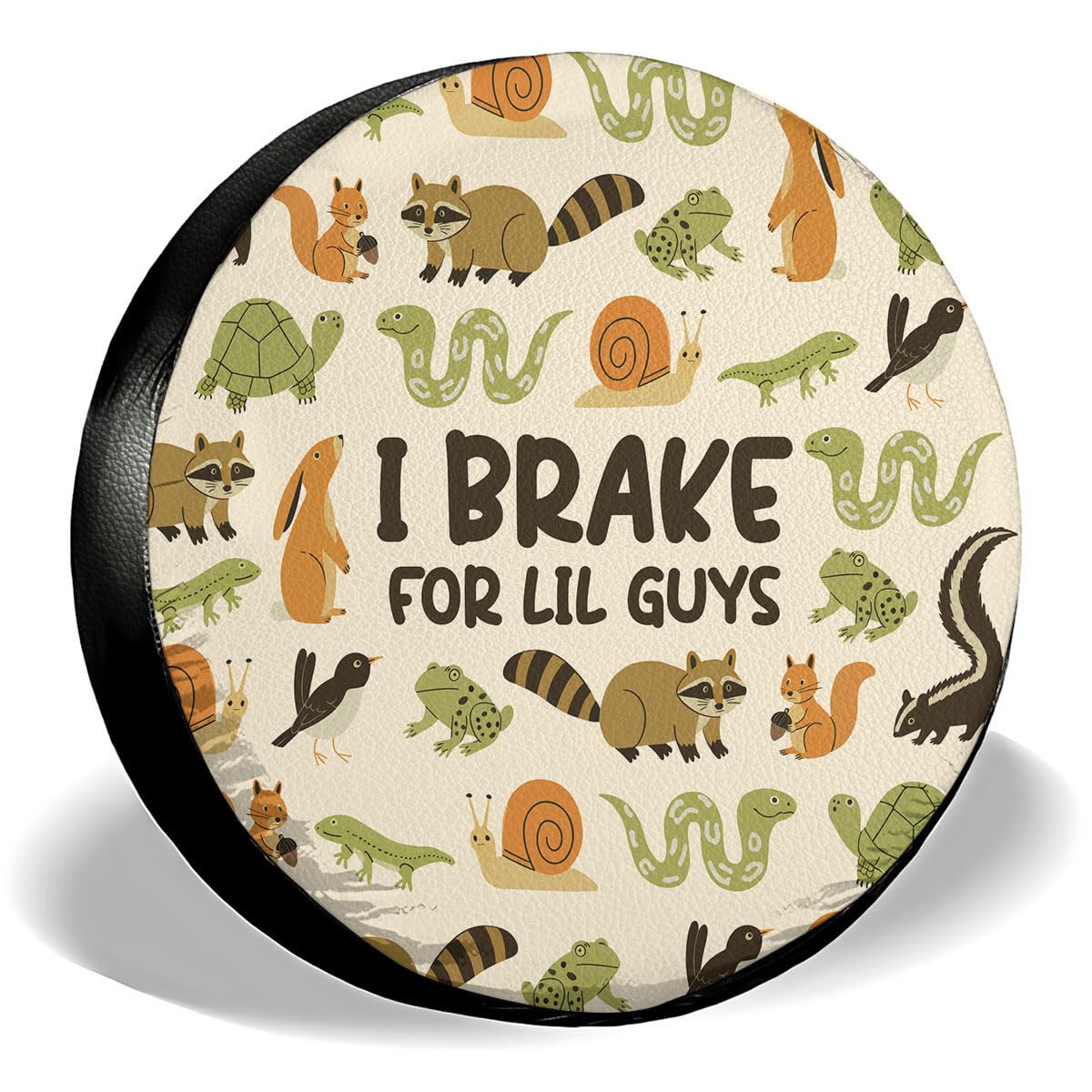 GENANY Wildlife Animal Father's Day PVC Spare Tire Cover for RV Trailer, Waterproof, Size 18 Fits 33-35 Inch