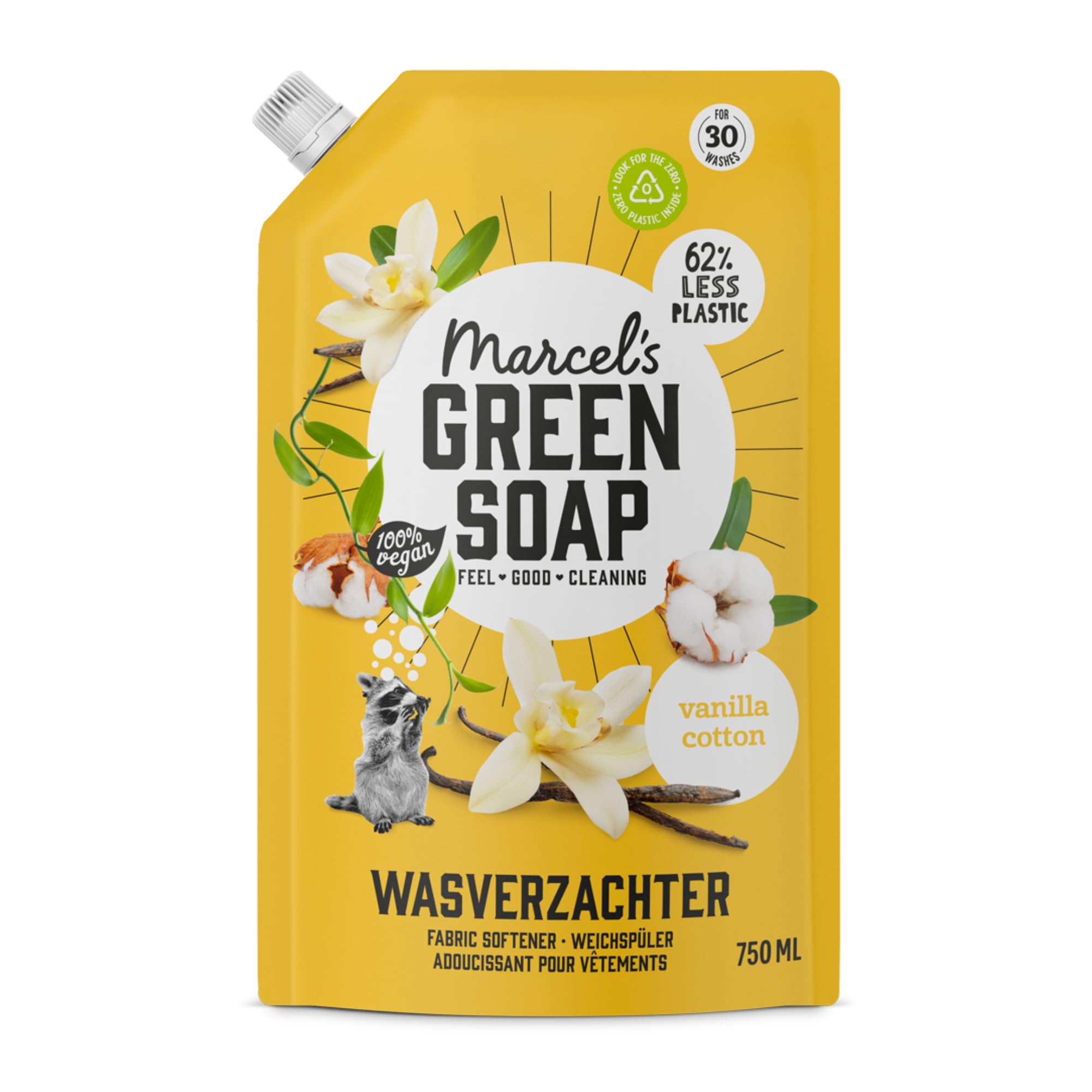 Marcel's Green Soap Fabric Softener Refill Vanilla & Cotton