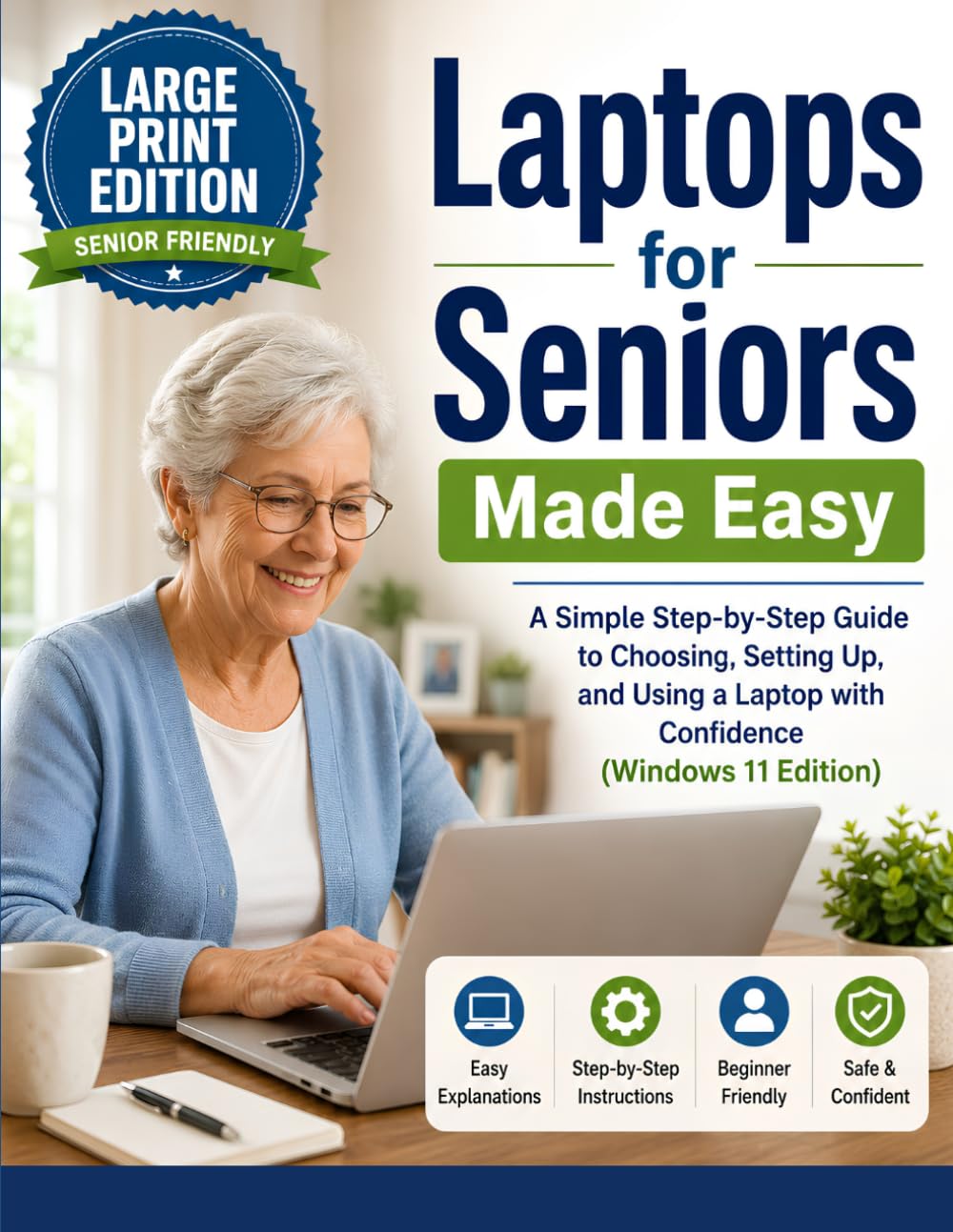 LAPTOPS FOR SENIORS MADE EASY: A Simple Step-by-Step Guide to Choosing, Setting Up, and Using a Laptop with Confidence (Windows 11 Edition). (Ultimate Laptop Buyer's Guide series)