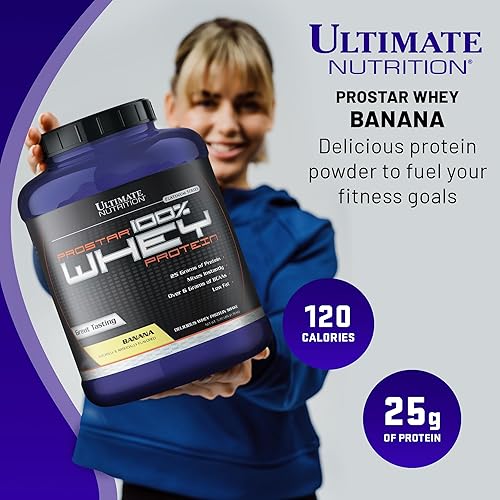 Vista 102 de Ultimate Nutrition PROSTAR 100% proteína de suero en polvo, baja en carbohidratos, apta para dieta cetogénica, 80 porciones, crema de chocolate