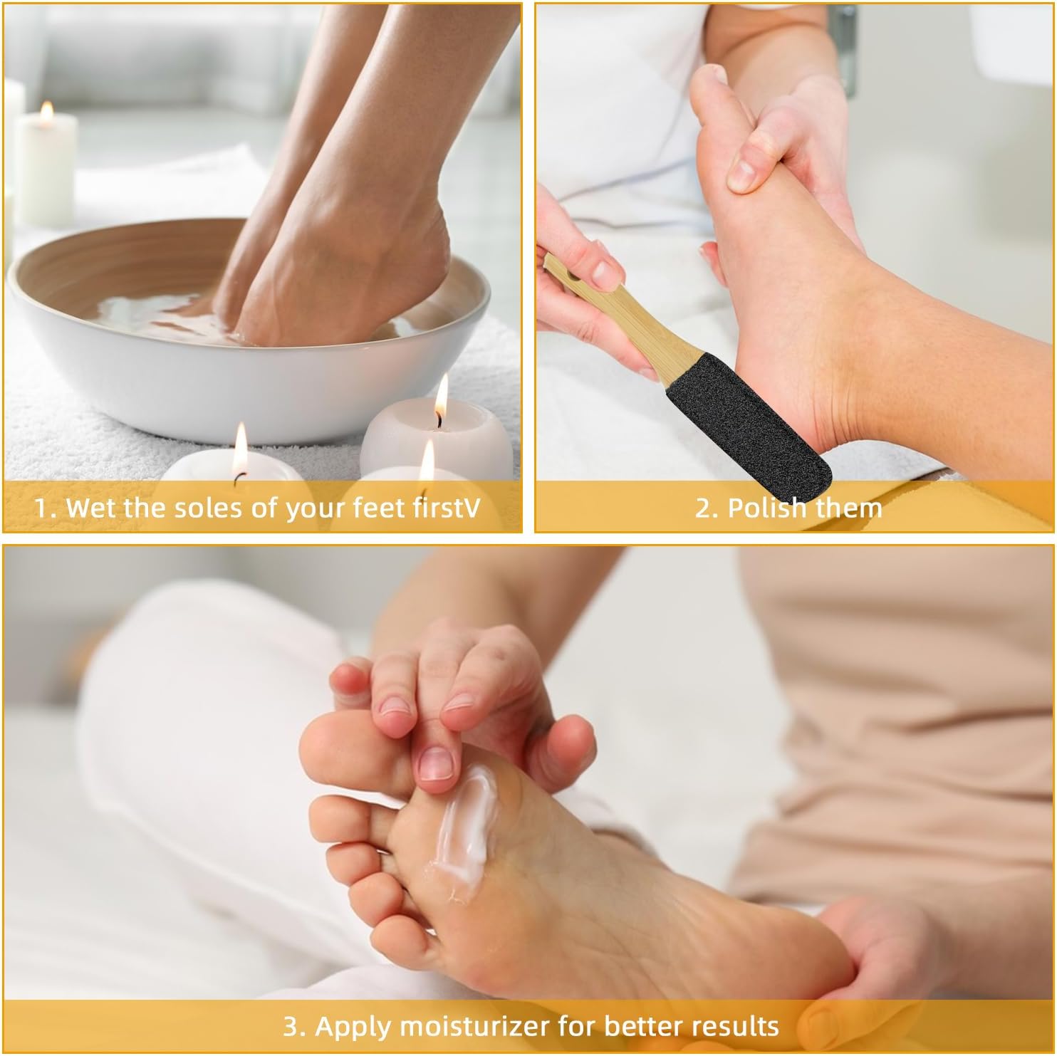 2 Pack Pumice Stone for Feet, Foot File and Callus Remover - Foot Scraper & Exfoliator Tool for Dead Skin, Cracked Heels, Dry Feet Care