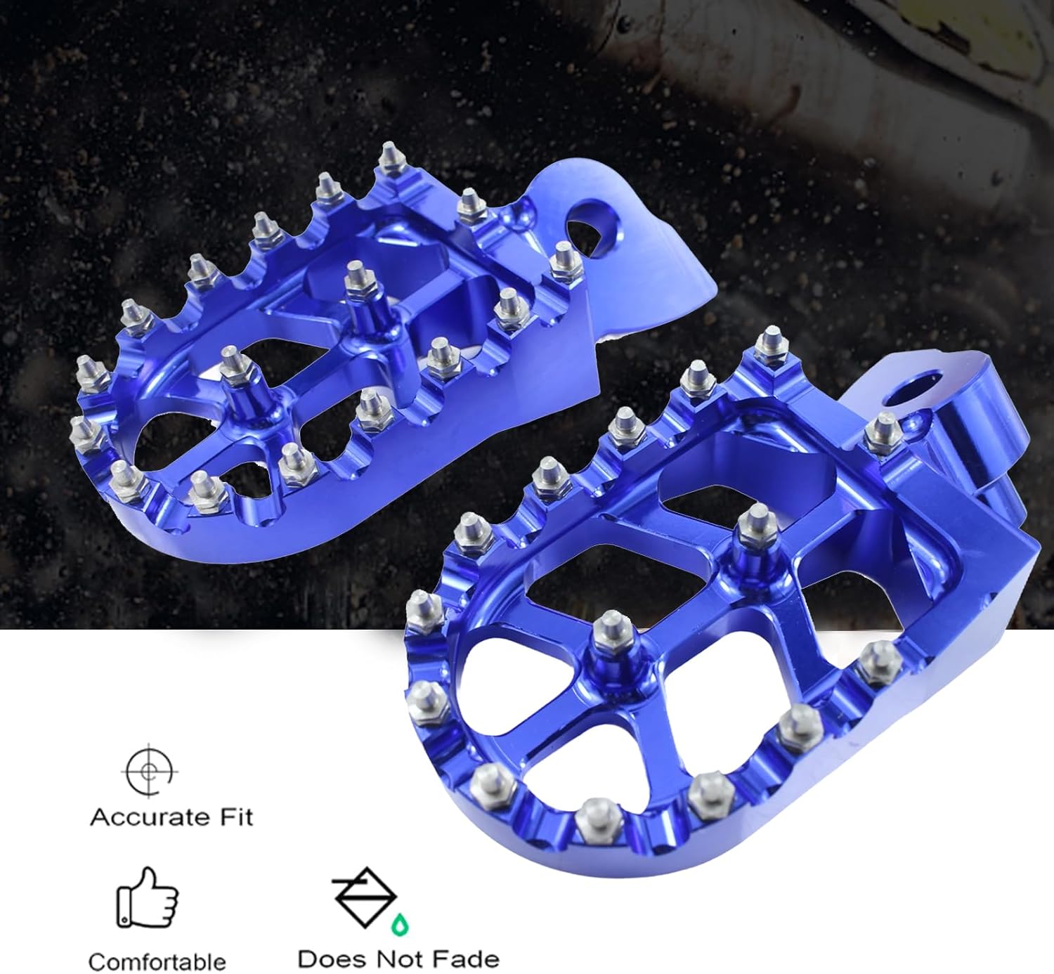 Motrcycle CNC Aluminum Footpeg Foot Pegs+Brake Clutch lever For YZ125 YZ250 15-21 YZ250F 09-21 YZ125X 17-21 YZ250X 16-21 YZ450F 09-21 YZ450FX 19-21 YZ250FX 20