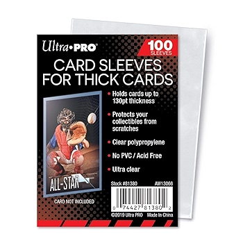 超厚透明卡套 - 可容纳130点卡牌 100个装