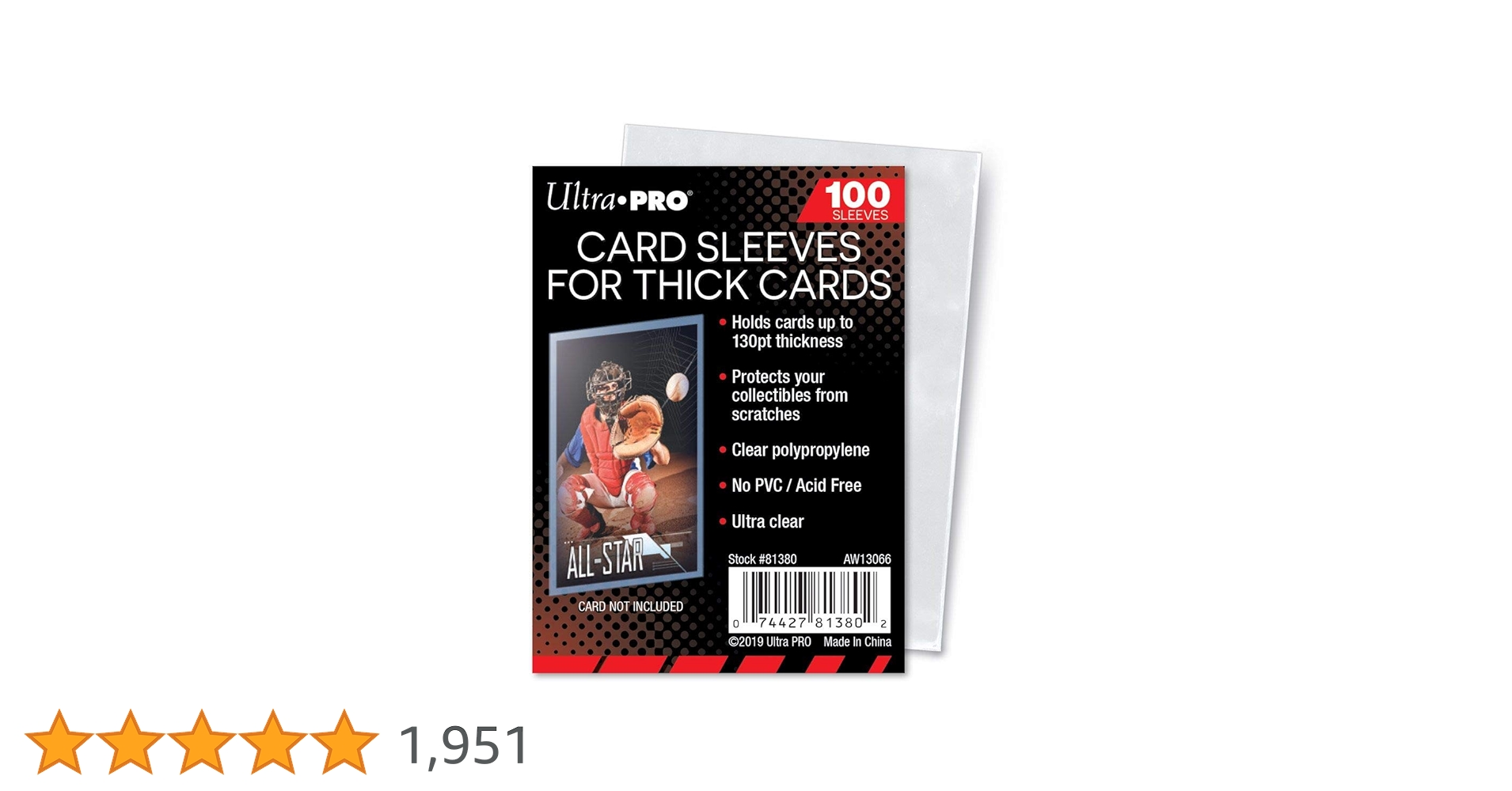 Amazon | 【ウルトラプロ UltraPro 収集用品】 カードスリーブ