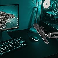 Vista 6 de 2 soportes de clip de micrófono grandes, abrazadera de micrófono ajustable para micrófonos con rango de diámetro exterior de 1.26 a 2.36 pulgadas