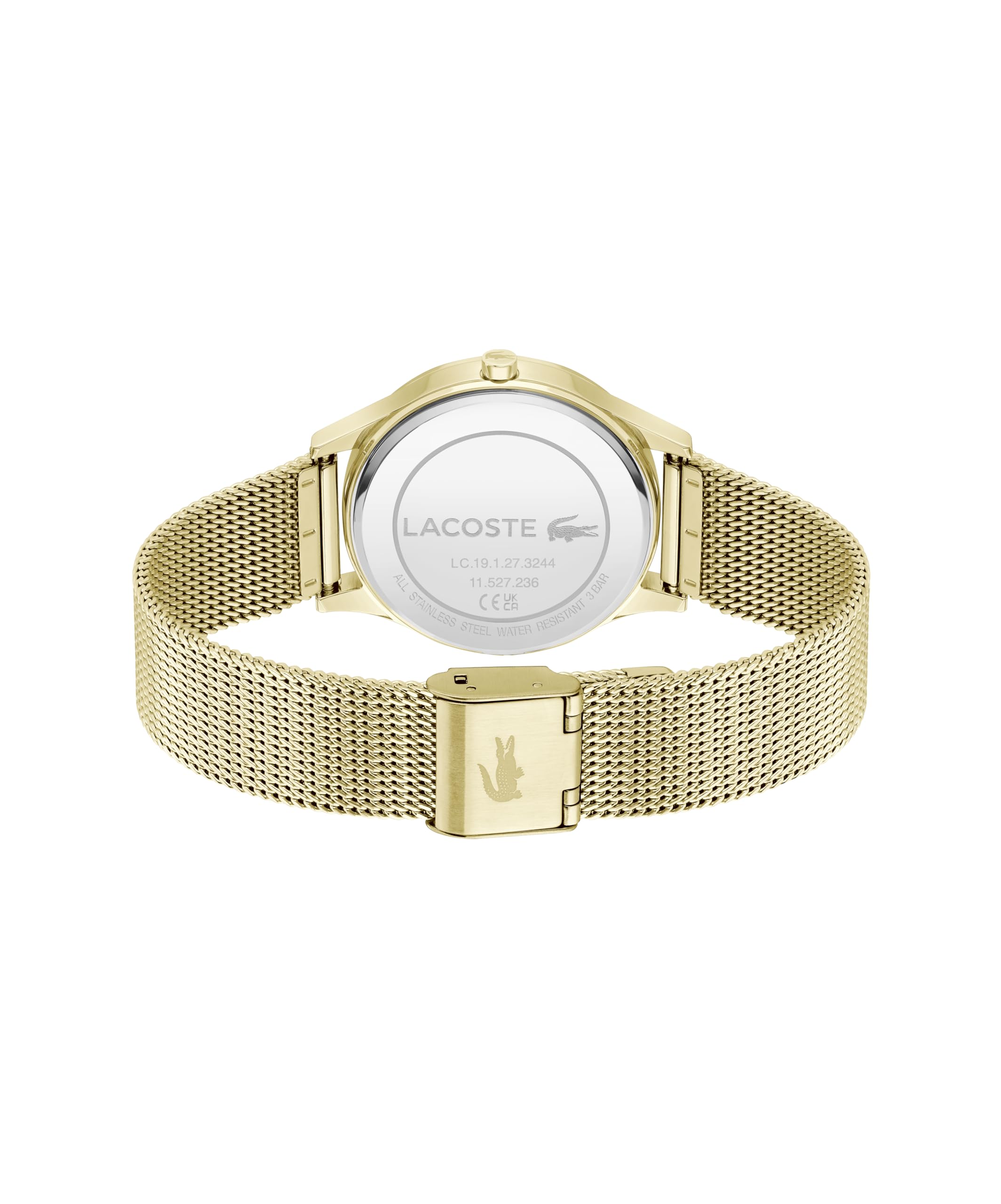 Lacoste Reloj con Movimiento de Cuarzo de Tres Manecillas para Mujer Colección CROCODELLE con Correa de Malla de Acero Inoxidable - 2001417, Green
