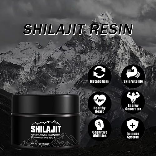 Miniatura 2 de Shilajit Pure Himalayan - 1.76 oz de resina Shilajit orgánica natural, suplemento Shilajit de grado dorado para hombres y mujeres con más de 80