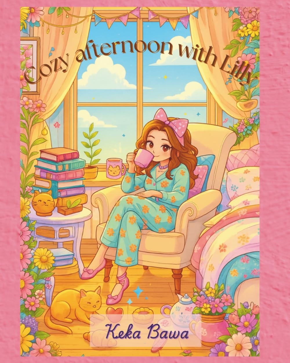 Cozy afternoon with Lilly: Coloring Book for Adults and Teens Featuring Cute Cozy Daily Activities for Relaxation (Romanticising life with Lilly)