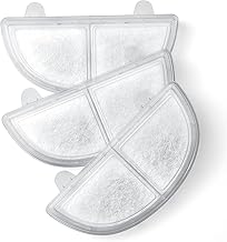 HomeRunPet Water Fountain Filter, 3 Pieces, Replacement Filter for Water Fountain for Cats and Dogs, White