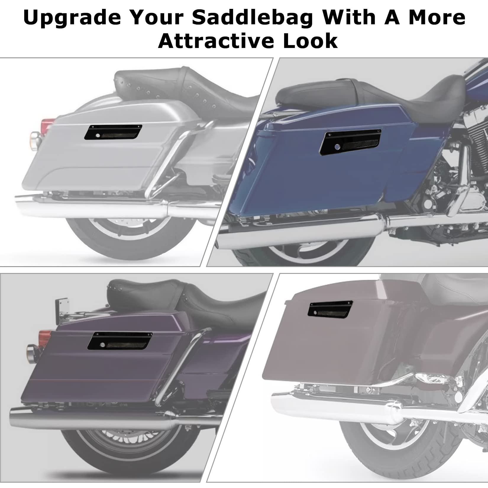 Zerone Réflecteur De Couvercle De Loquet De Sacoche Paire De