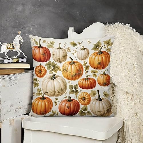Cojines Decorativos Para Sala 26 x 26 pulgadas, fundas cuadradas decorativas de calabaza de cosecha de otoño para decoración del hogar, otoño, día disponible en Yaxa Mexico