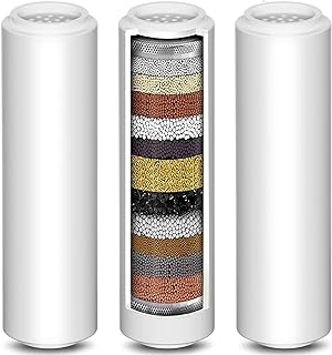 Replacement Shower Filter for Handheld Shower Head, 3 Pack 15 Stage Filter for Hard Water Remove Chlorine and Harmful Substances, Only Fit for Rexsoul Filtered Shower Head
