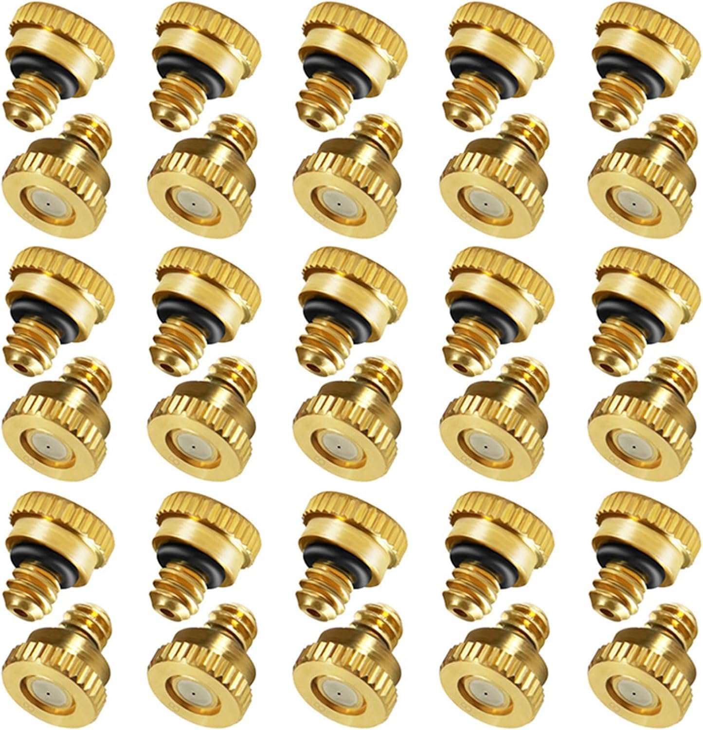Sohnvwtgd 0.03'' 30Pcs Brass Misting Nozzles For Cooling System 0.03" (0.8 Mm) 10/24 Unc Garden (0.03)