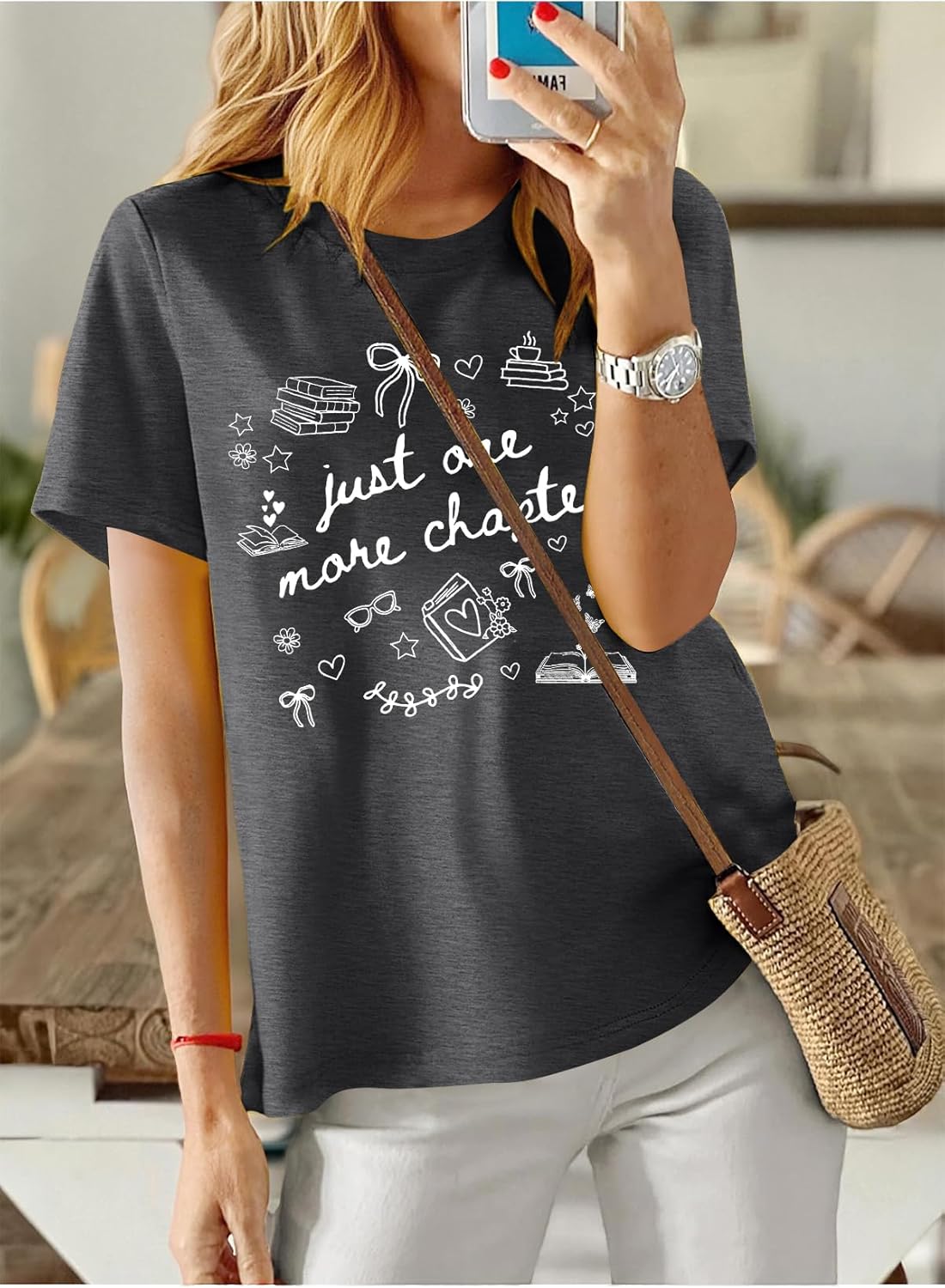 Book Shirt for Women Reading Teacher Shirts Book Lover Tshirt Cute Bookworm Womens T Shirt Teacher Short Sleeve Tops - Image 6