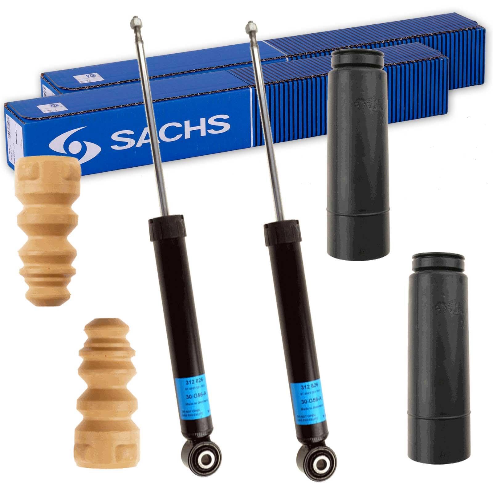 2x Sachs Stoßdämpfer + Protection Kit hinten | 2x 312 826 + 1x 900140 Kompatibel mit Eos (1F7, 1F8)