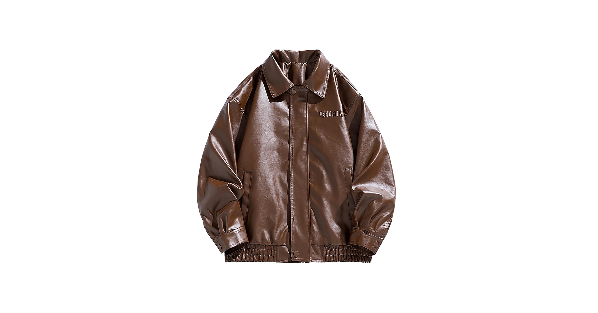 Men Oversized Leather Jackets Mens Faux Leather Bomber
