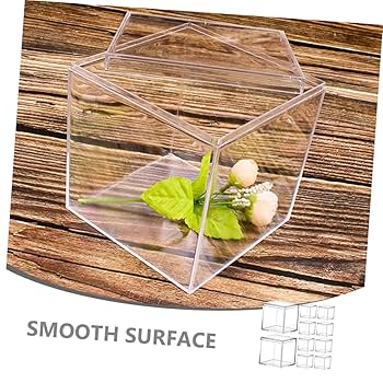 Amazon.co.jp: ibasenice 10個透明アクリル包装ボックス 蓋付き