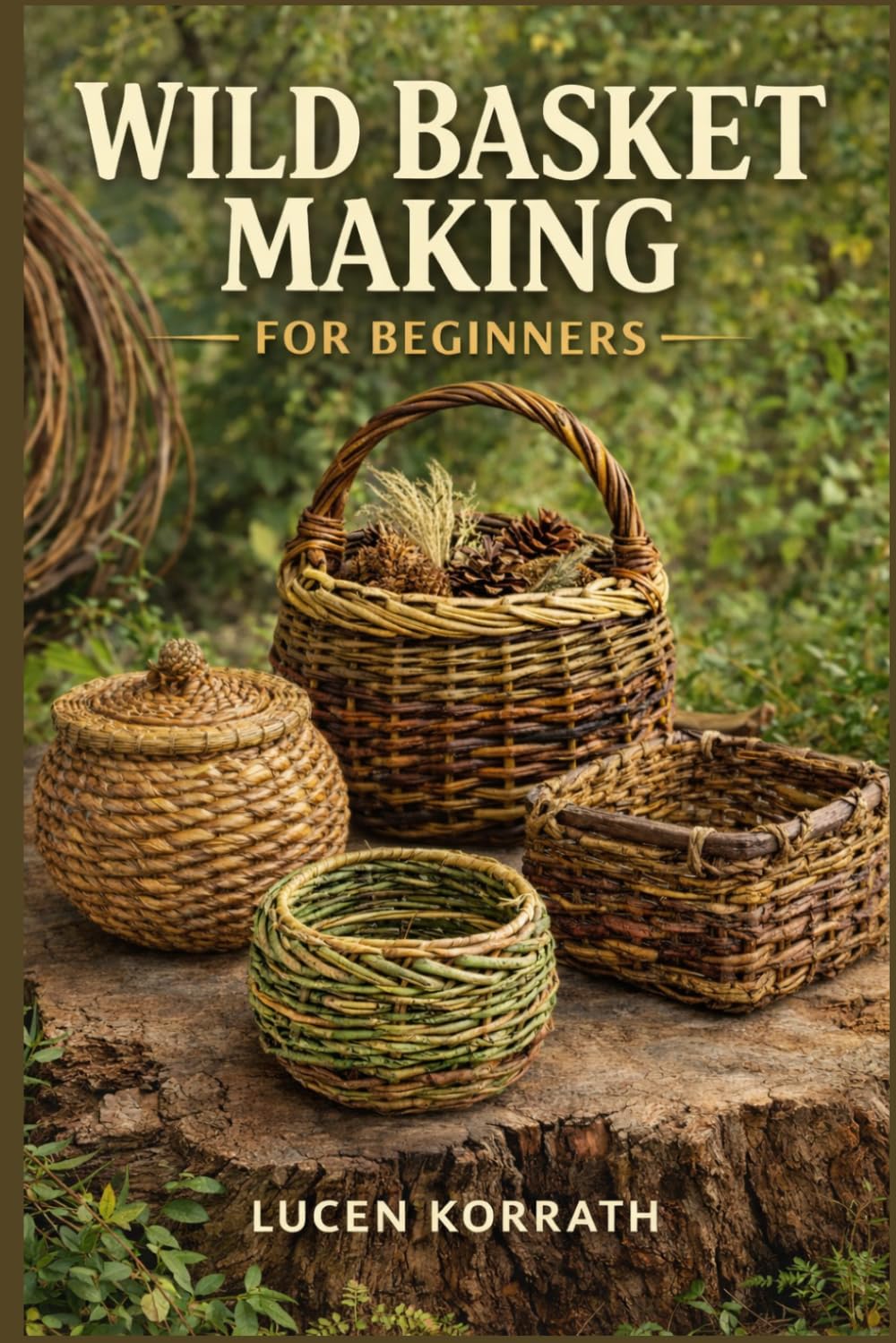 WILD BASKET MAKING FOR BEGINNERS: Learn How to Forage, Prepare, and Weave Baskets Using Willow, Vines, Bark, Roots, Pine Needles, and Wild Grasses for Simple and Creative Projects