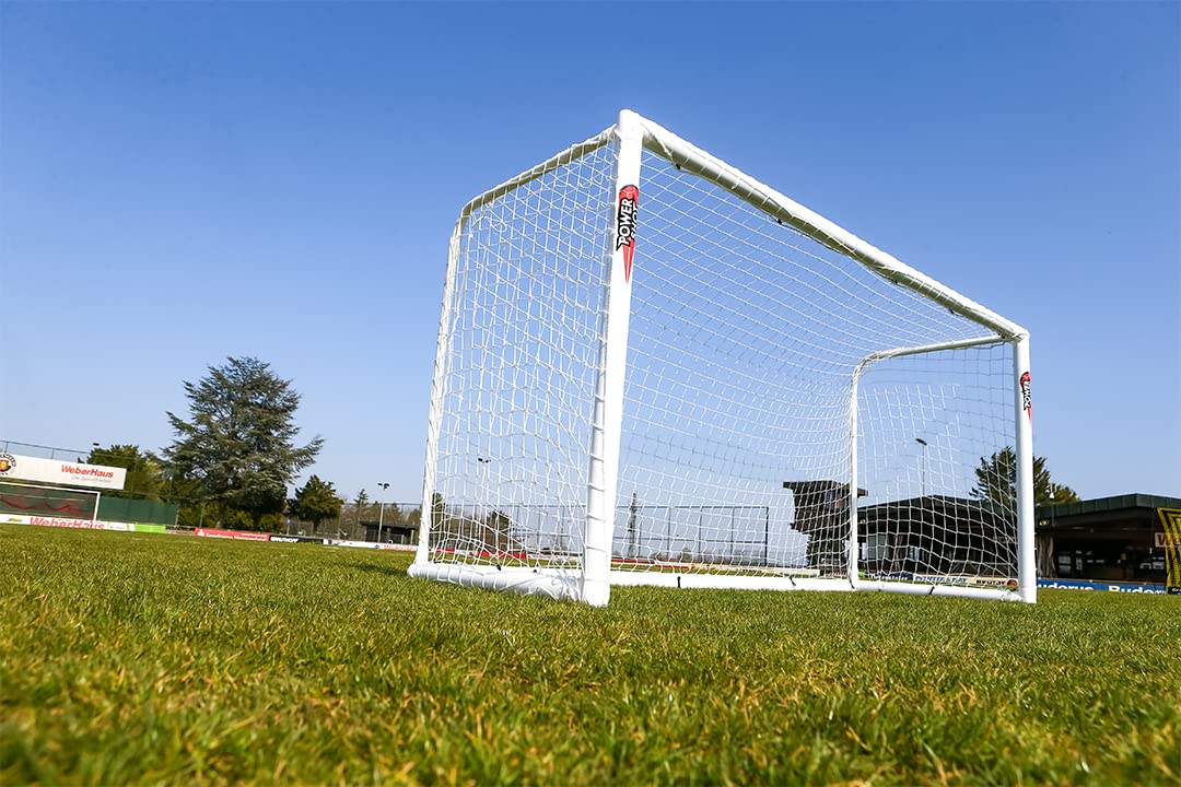 POWERSHOT® Porta da Calcio in PVC 2,4 x 1,8 m - Made in Germany - 2 Anni di Garanzia e installabile Tutto L'Anno!