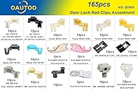 Vista 2 de OAUTOO Surtido de 165 clips de varilla de cerradura de puerta para GM Ford Chrysler Toyota Mazda