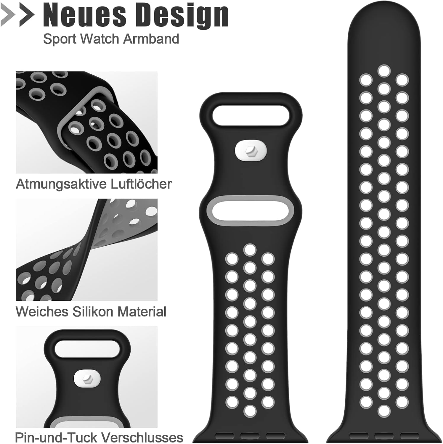Higgs Sport Strap Compatible with Apple Watch Strap 44mm 45mm 46mm 42mm 49mm 40mm 38mm 41mm - Image 5