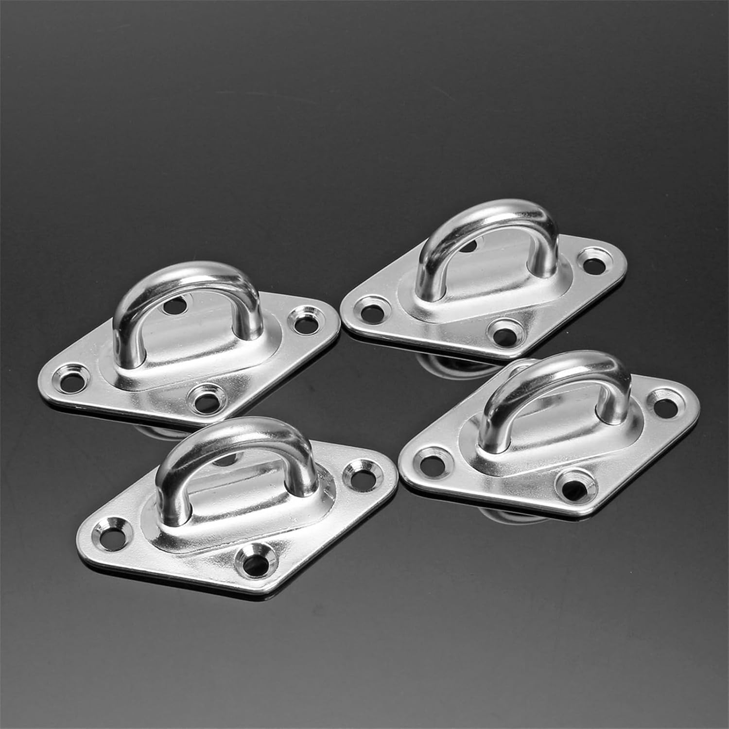 12pcs Stainless Steel Sun Shade Sail Hardware Installation Kit Turnbuckles Pad Eyes Dee Shackles for Outdoor Canopy