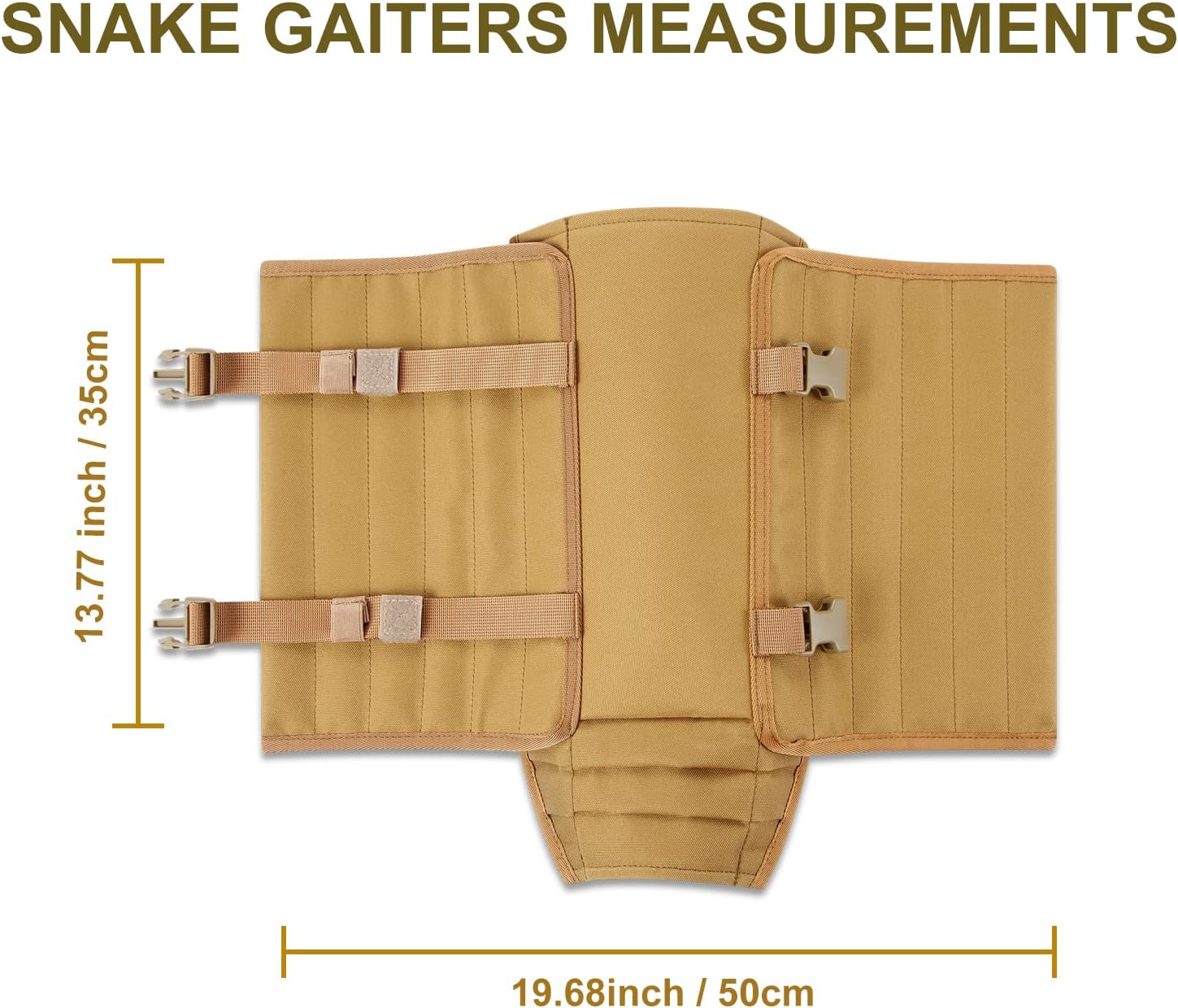 skiguard Snake Gaiters Snake Guards, Camo and Khaki, Snake Bite Proof Guardz Gaiters