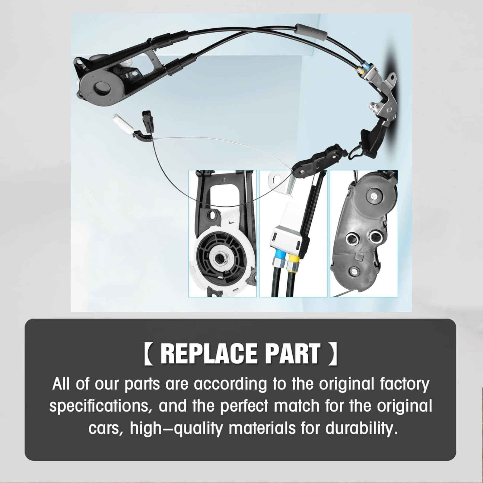 Zcargel Sliding Door Cable Assembly, Rear Right Passenger Side Power Sliding Door Cable Kit w/o Motor, for Toyota Sienna 2004-2010 3.3L 3.5L V6, OE 85620-08042, 69631-08030, 924-550, Includes Screws Zcargel Sliding Door Cable Assembly, Rear Right Passenger Side Power Sliding Door Cable Kit w/o Motor, for Toyota Sienna 2004-2010 3.3L 3.5L V6, OE 85620-08042, 69631-08030, 924-550, Includes Screws